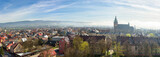 Fototapeta Londyn - Panoramic view of the rooftops of Nowy Targ