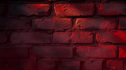 Wall Mural - red brick wall background texture with copy space