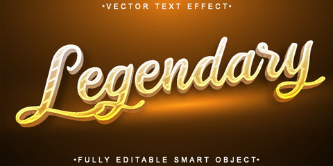 Poster - Historical Legendary Vector Fully Editable Smart Object Text Effect