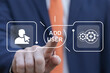 © wladimir1804 - Business man working on virtual touch screen presses inscription: ADD USER. Add user business technology web concept. New profile account.