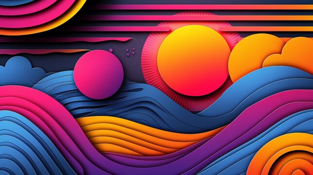 abstract technology design featuring geometric shapes with computer graphic decoration in isolated background, businsess background presentation