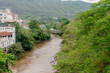 landscape of the Fonce River as it passes through the city of San Gil