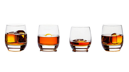 Set of glass of whiskey