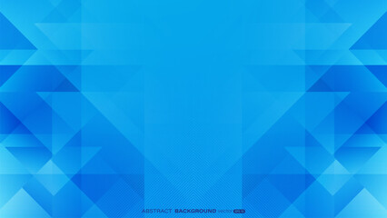Wall Mural - blue abstract background with triangle shape overlapping and diagonal line