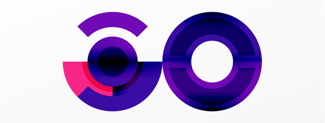 Aufkleber - A vibrant logo featuring shades of purple and pink, with a circular design in the center. The font used is electric blue, adding a pop of color to the gas artinspired logo, reminiscent of auto parts
