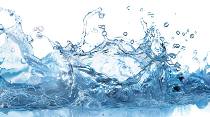 Poster - Blue liquid water splash