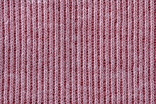 Pink Knitted Fabric Texture Background