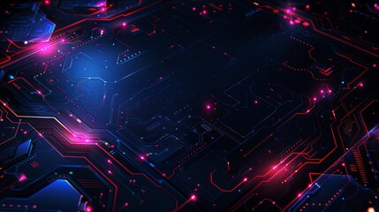 Fototapete - abstract technology design featuring geometric shapes with realistic graphic shapes decoration in isolated elegant background, businsess background presentation