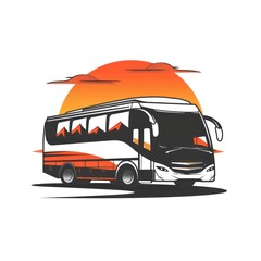 Wall Mural - logo for tour bus company --style raw --stylize 250 Job ID: 184e2032-3bad-4840-9b00-8d6f0f03a33a