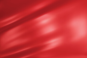 Wall Mural - Abstract dark red gradient background. Minimalistic subtle wavy silk texture. 3D vector illustration.