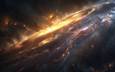 Wall Mural - the breathtaking summer night sky showcases the magnitude and wonder of the cosmos. crafted by artif