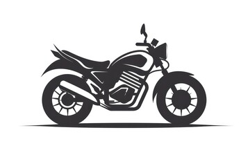 motorcycle logo design on white background