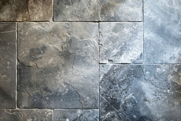 Wall Mural - Stone Floor Tile Grey Luxury - generative ai