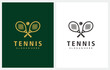© S 88 - Tennis Racket Sport logo design template emblem tournament
