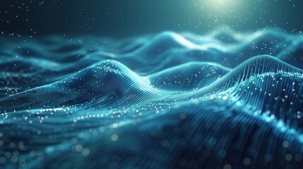 Information streams converging on a cutting-edge screen.