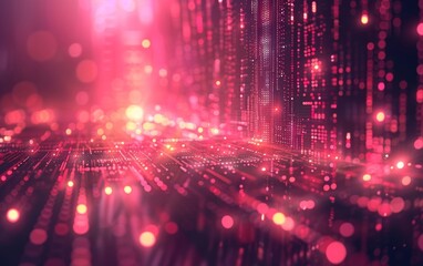 Poster - Digitally-created backdrop suitable for use in tech-related projects.