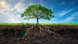 © STOCKYE STUDIO - tree roots deep and wide strong and sustainable growth nature