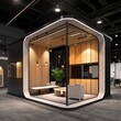 Trade show Booth Design, modern and warmth with the technology showcase while maintaining esthetics