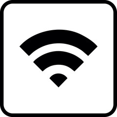 Wifi, wireless, internet signal icon logo template