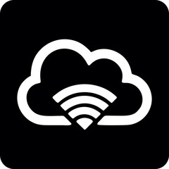 Wifi, wireless, internet signal icon logo template