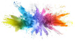 © Luis - Colorful rainbow powder explosion. Generative AI
