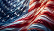 Beautiful United States flag waving