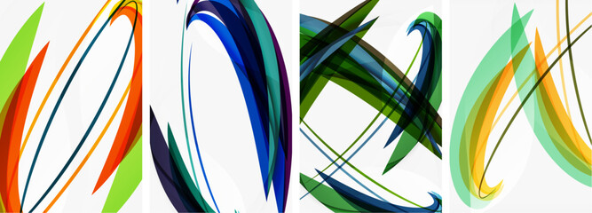Poster - The Textile Art Font featuring Eyewear Tartan in Electric blue. A unique Pattern blends with Painting Circle Plaid creating a vibrant and colorful design idea