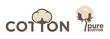 Organic Cotton Logos Collection vector