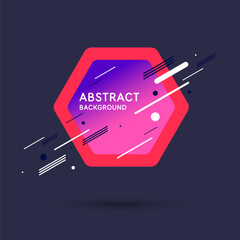 Poster - Abstract geometric background. Design poster with the flat figures. Vector illustration.