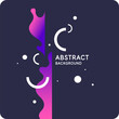 Trendy abstract background. Composition of amorphous forms. Vector illustration