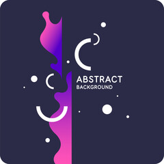 Poster - trendy abstract background. composition of amorphous forms. vector illustration