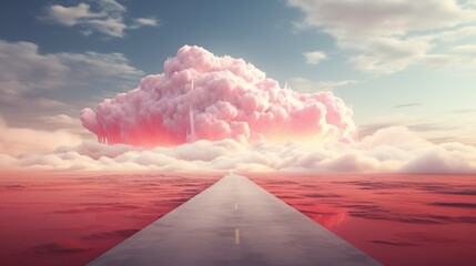 Wall Mural - flying over the clouds