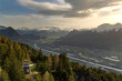 Switzerland Rhine valley near Liechtenstein