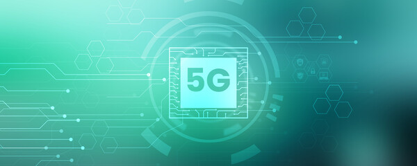 Poster - 2d rendering 5G Network 5G Connection