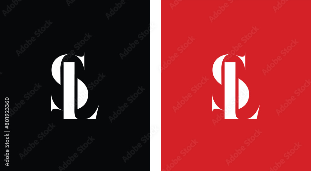 Simple SL or LS Initial and monogram logo for your brand Stock Vector ...
