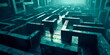 Maze: A person navigating a maze, symbolizing finding one's way through challenges.