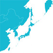 © elico-polo - 日本と周辺国の地図、国境入り