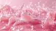 Pink soda splash background