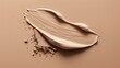 Beige cosmetics taupe color background