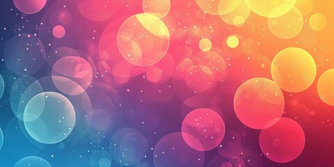 Poster - Abstract backgrounds geometric designs as circles in summer tone color.