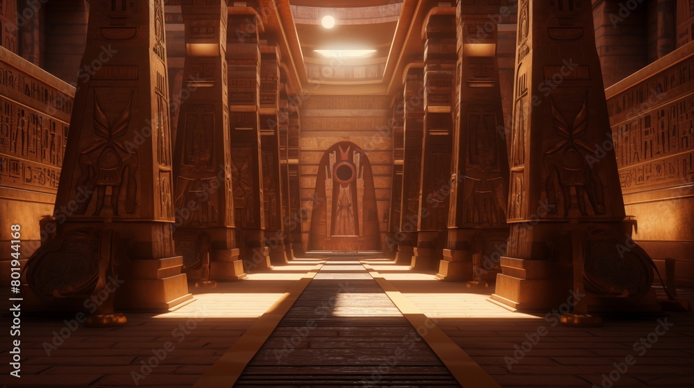 Inside the secret tomb of an Egyptian King, pyramid interiors ...