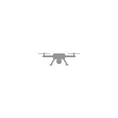 Poster - Aerial photography Drone Camera isolated on white background