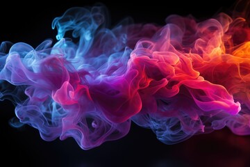 RGB lightning neon smoke expand glowing