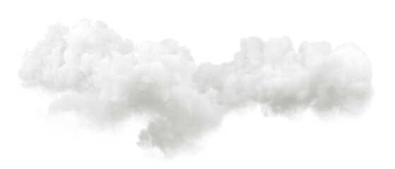 Wall Mural - Imagination dreamy smooth clouds on transparent backgrounds 3d render png