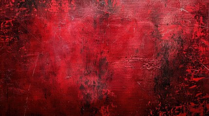 Fototapeta grunge plaster cement or concrete wall texture red color with scratches, scary cracked walls, abstract cement wall for background ,spooky and darkness bloody wall texture background
