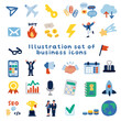 © matsu - ビジネスパーソンとビジネスアイコンのイラストセット