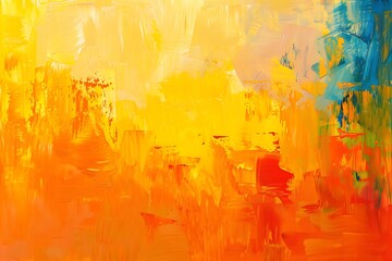 Canvas Print - Abstract mango dreams pallet painting background.	