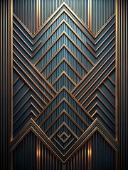 Abstract 3d Background with Geometric Lines Modern Vintage Colors Black and Brown