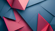 bold geometric shapes of cerulean and rose red, ideal for an elegant abstract background