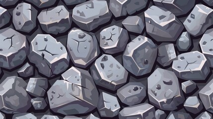 Poster - A wide variety of rock pieces, cobbles, boulders, and gray stones can be found here